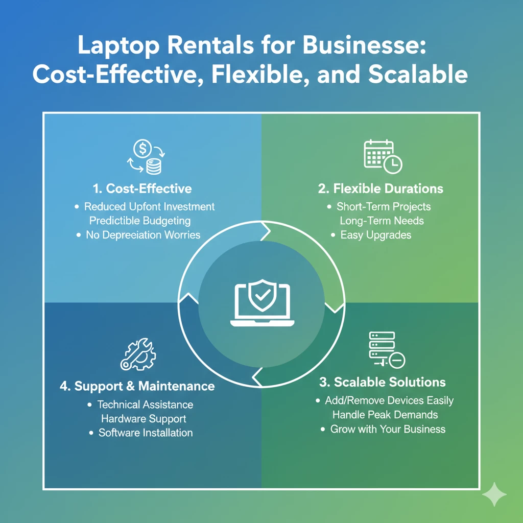 Laptop Rentals for Businesses: Cost-Effective, Flexible, and Scalable